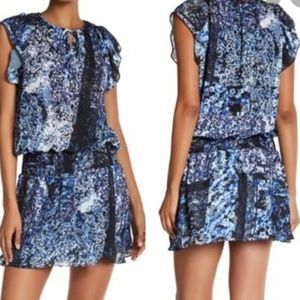 Parker blue smock dress